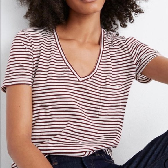 Madewell Tops - NWT Madewell Whisper V-Neck Pocket Tee Simone L